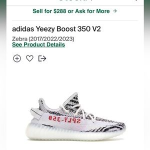 Yeezy Boost Sneakers US 6.5